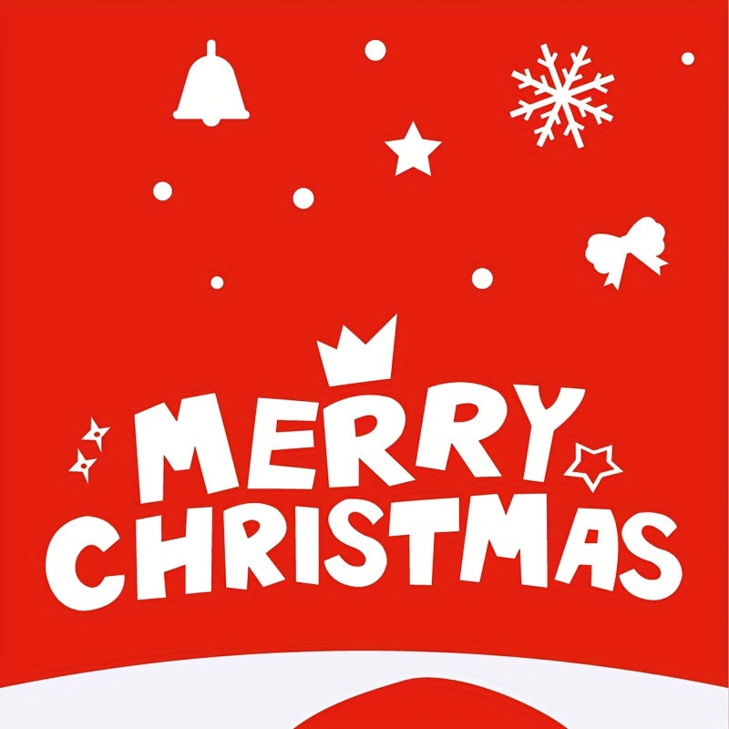 50pcs Christmas Candy Bag Santa Gift Packaging Bag Christmas Decoration