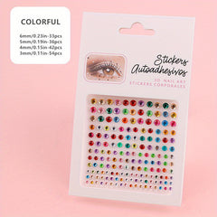 165 Pcs Acrylic Face Gems - Halloween Makeup Decoration