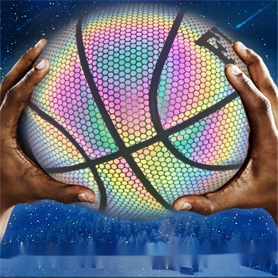 Reflective Size 7 Basketball for Birthday Gift
