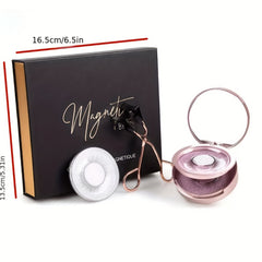 3 Pairs Magnetic Eyelashes Kit with Applicator Natural Look False Eyelashes
