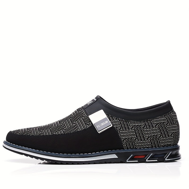 Men's Patterned Loafer Shoes Comfy Slip On Shoes