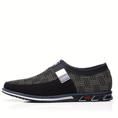 Men's Patterned Loafer Shoes Comfy Slip On Shoes