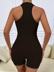 Sexy Solid Cami Romper Sleeveless Bodysuit