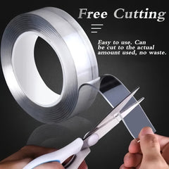 Transparent Nano Tape Washable Reusable Double Sided Adhesive Sticker