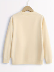 Girls Crazy Grandma Letter Graphic Crew Neck Sweatshirt Top