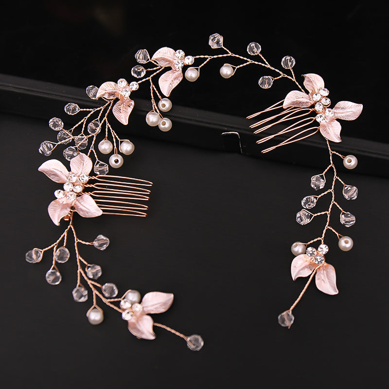 Twist Flower Hairband With Comb Headband Party Favor Decorations