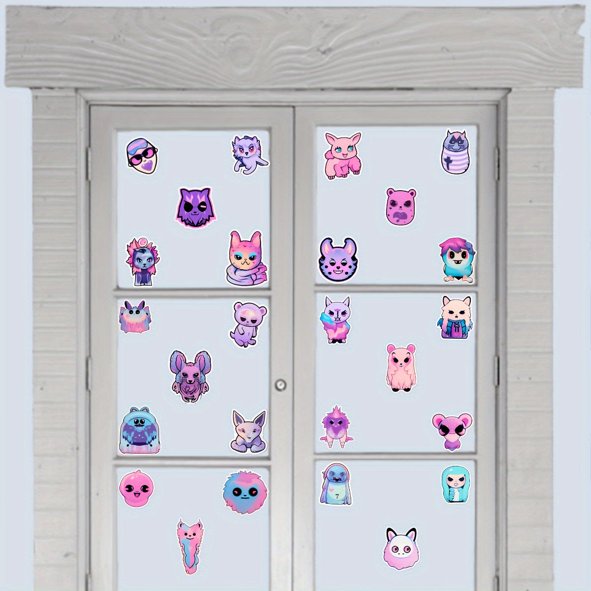 61pcs Monster Stickers DIY Laptop Phone Skateboard Water Cup Decoration Stickers