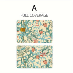 2pcs Hand painted Style Flower Insect Pattern Anti scratch Sticker