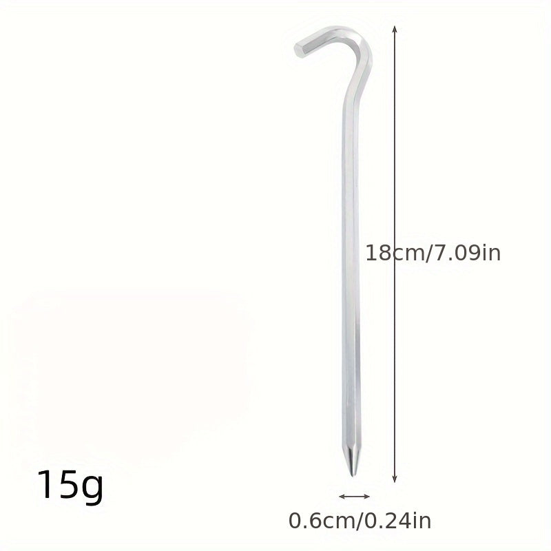 6pcs Outdoor Camping Ground Nails Canopy Steel Ground Nail