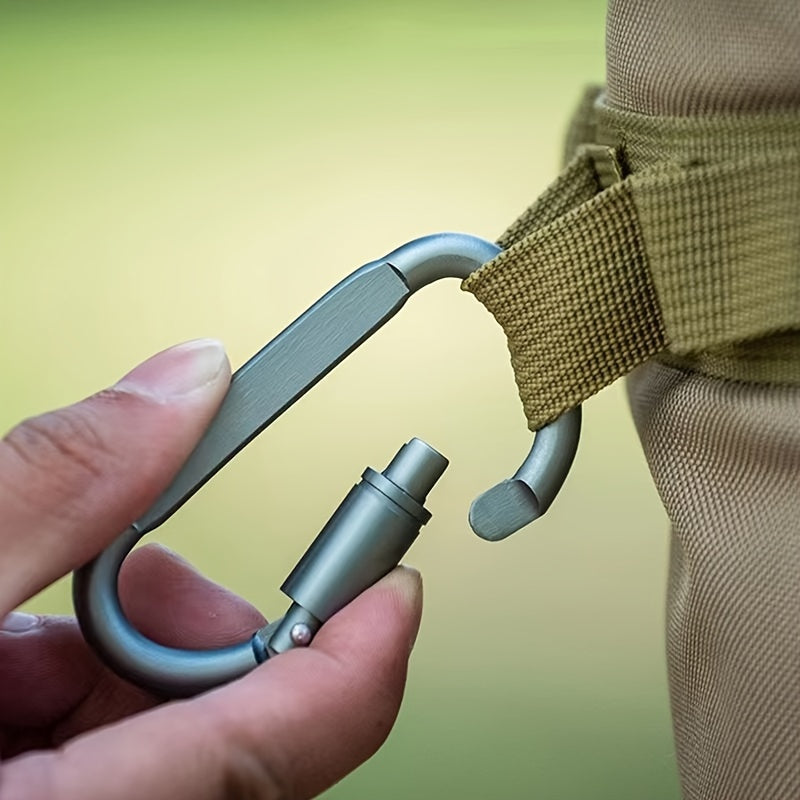 Aluminum D-ring Buckle Carabiners for Outdoor Camping