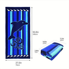 Microfiber Bath Towel Quick Drying Shower Beach Towel 27.5 x 55