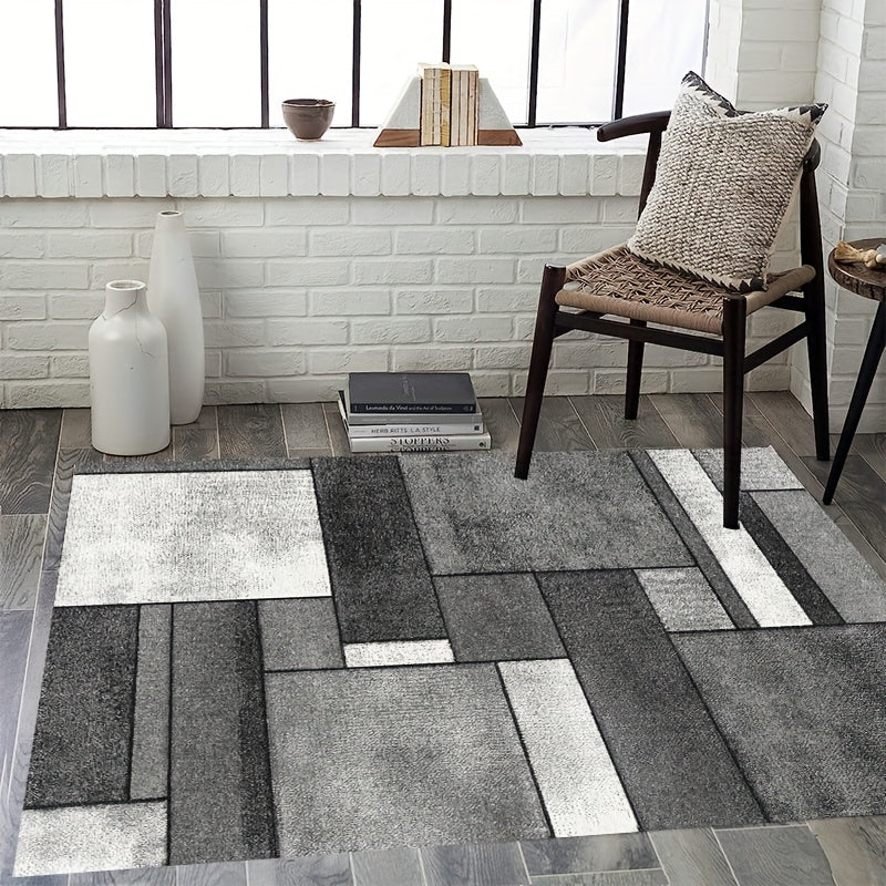 Faux Wool Area Rug Modern Contemporary Large Carpet