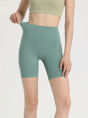 Women's High Waist Hip Exercise Running Tight Fitness Shorts