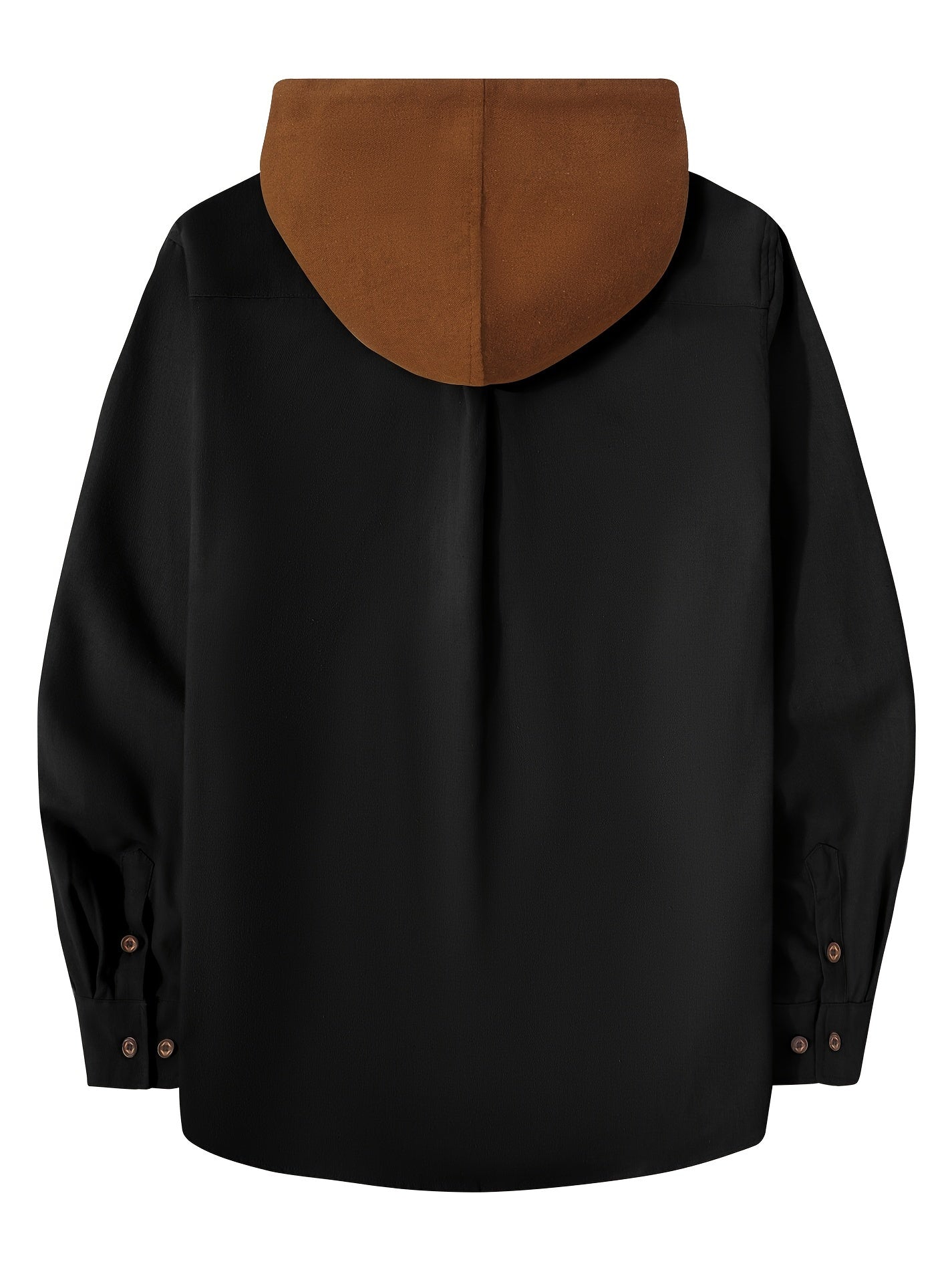 Men's Hooded Long Sleeve Shirt for Autumn