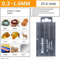 Ultra Fine Mini Drill Bit for Buddha Beads Amber Olive Core Hand Twist Drill Bit