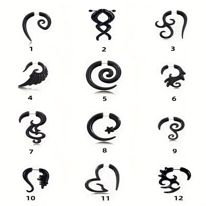 Girl's Asymmetric Spiral Stud Earrings Jewelry - Charms, Friendship