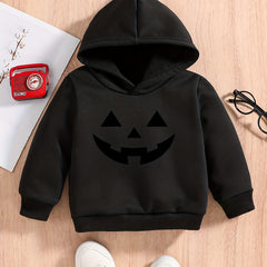 Baby Boys Pumpkin Face Hoodie Sweatshirt Halloween Pullover