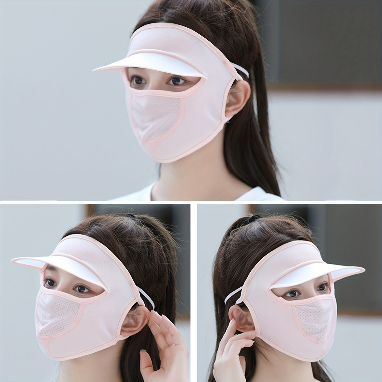 Sunscreen Mask With Brim UV Protection Outdoor Cycling Mask