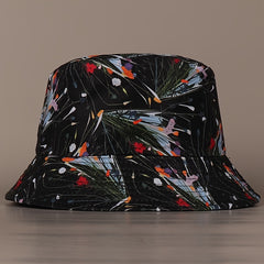 Colorful Flowers Bucket Hat Reversible Fisherman Cap Lightweight Basin Hat