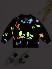 Boys Dinosaur Print Windbreaker Jacket Zip Up Kids Clothing
