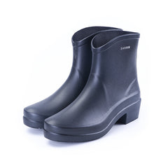 Chunky Heeled Rain Boots Women's Waterproof High Boots