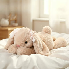 Cute Rabbit Plush Toy Soft Fur Stuffed Animal Mixed Colors