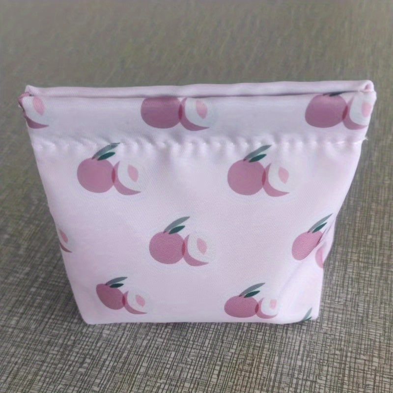 Self Closing Small Makeup Pouch Mini Travel Storage Bag For Women