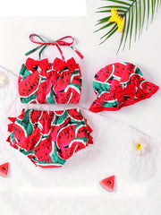 Baby Girls Sunflower Bikini Tankini Swimsuit Set