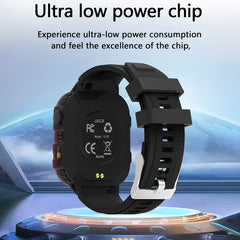 Unisex Smart Watch LED Flashlight Music Alerts Pedometer