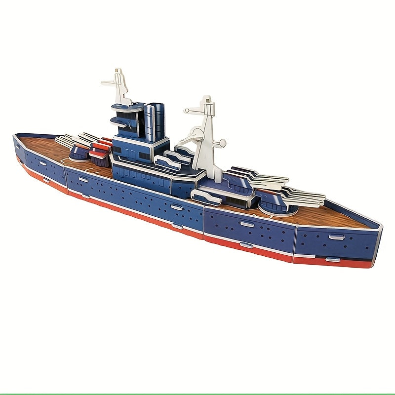 Warship 3D Model Puzzle DIY Toy Fun Toys for Kids