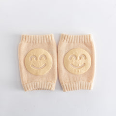 Boys Knitted Knee Pads Smiley Thermal Protector for Autumn Winter