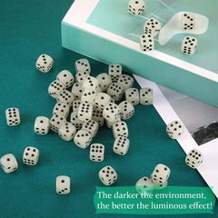 Luminous 16mm Circular Dot Dice for Nightclubs Bars KTVs