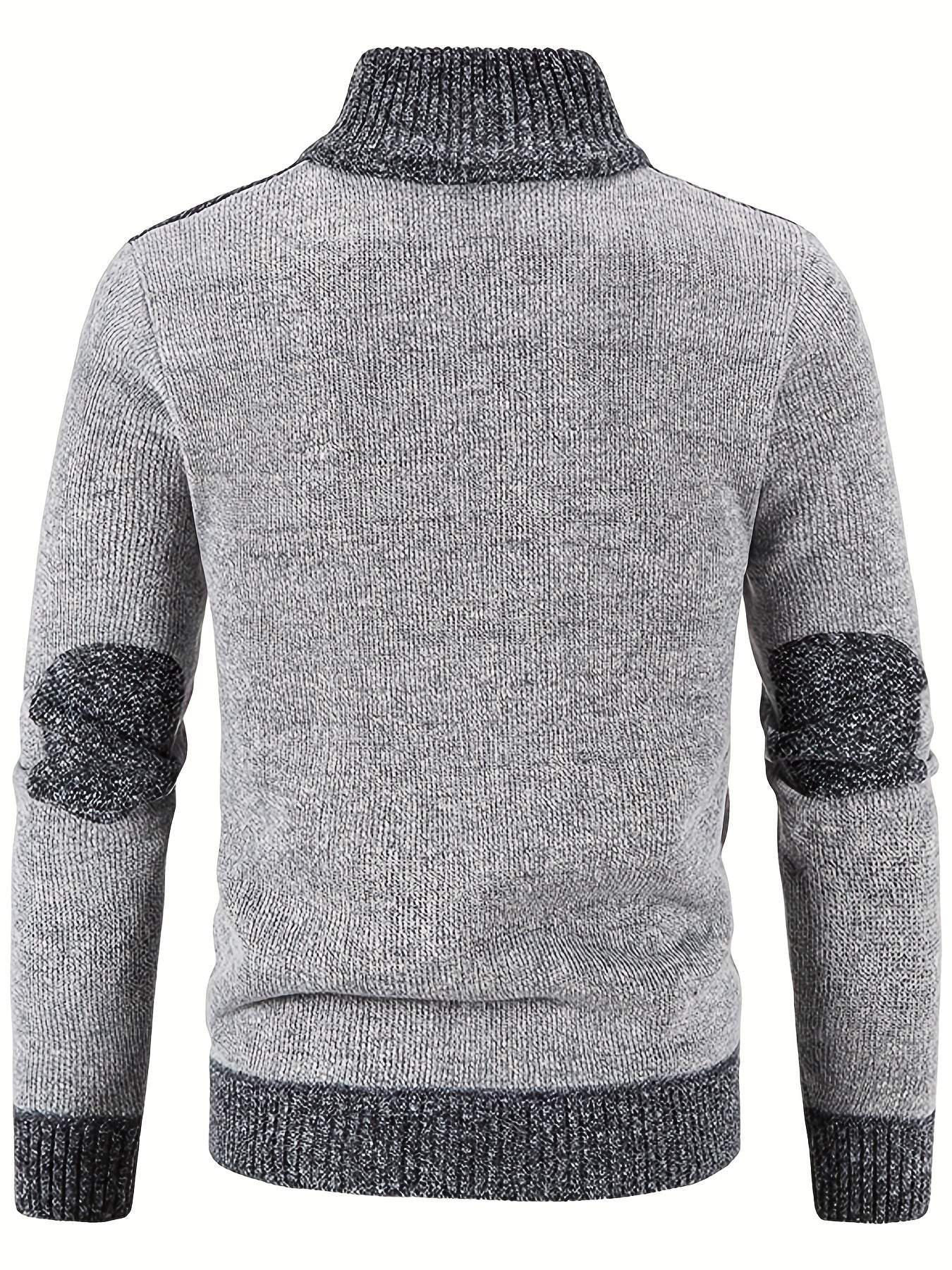 Men's Casual Full Zip Cardigan Knitted Sweater Coat With Pockets
