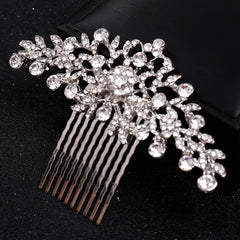 Crystal Leaf Hairpin Comb Clip Bridal Hair Accessories