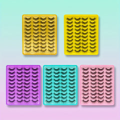 20 Pairs 3D Silk False Eyelashes Fluffy and Curling Lashes