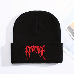 Funky Street Hip-hop Style Embroidered Warm Hat