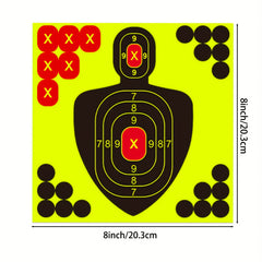 25pcs 20-32cm Shooting Targets Fluorescent Self-Adhesive Highly Visible