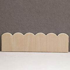 12pcs 1:12 Dollhouse Roof Shingles Wood Scalloped Tiles DIY House Building