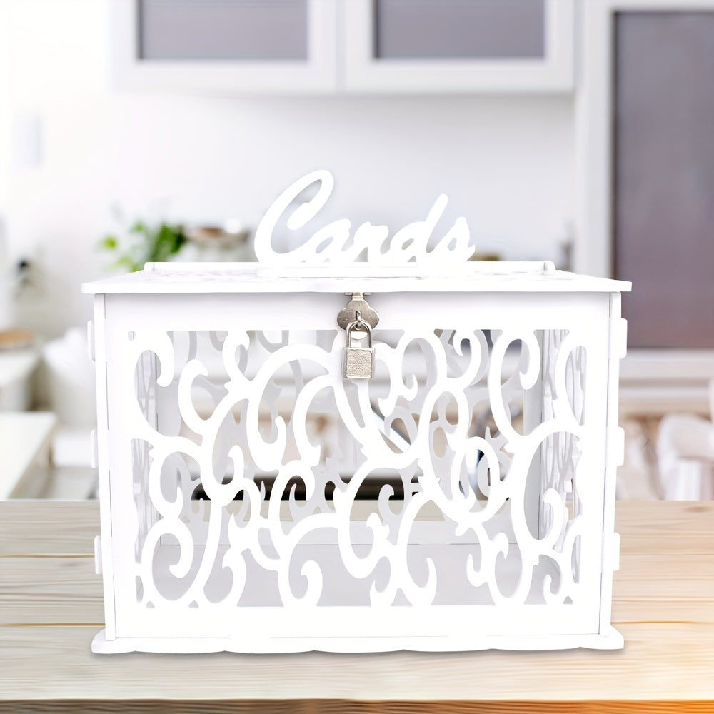 DIY Wedding Card Box with Lock for Special Occasions