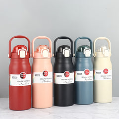 1300ML Stainless Steel Insulation Cup With Handle & Straw