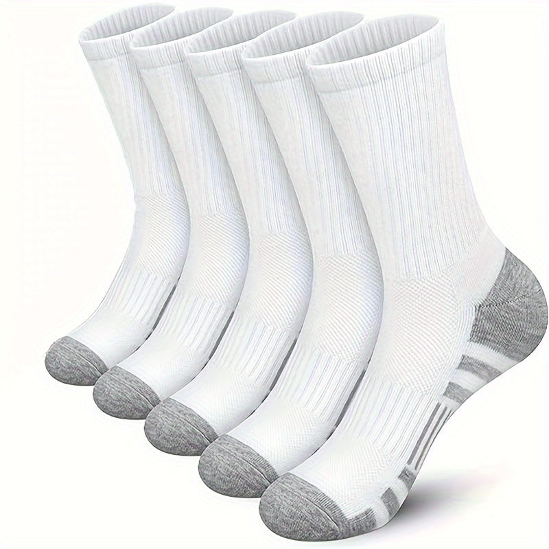Men's Mid Crew Sport Socks - Breathable & Sweat Absorbing