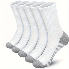 Men's Mid Crew Sport Socks - Breathable & Sweat Absorbing