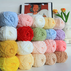 Chenille Yarn Soft Knitting Crochet Hand Knitted Velvet Yarn 148m