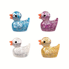 Glitter Mini Resin Yellow Duck Beads 12 Colors DIY Jewelry Crafts Ornaments