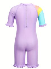 Toddler Girls Unicorn And Stars One Piece Swimsuit