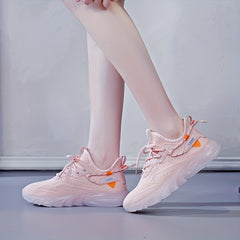 Women's Non-Slip Breathable Running Shoes - Comfortable Lace Up Sneakers