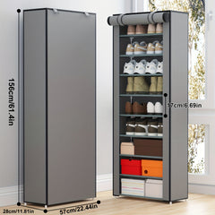 Dustproof Shoes Storage Rack Standing Shoes Rack Easy Assembled
