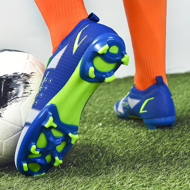 XJIAN Boy's Non Slip Football Cleat With Spikes - Outdoor Soccer Shoes