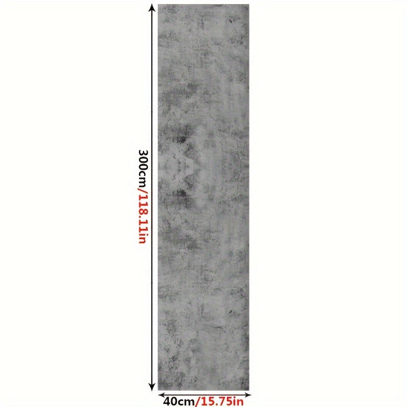 Gray Cement Self-adhesive Floor Stickers - Non-slip & Waterproof