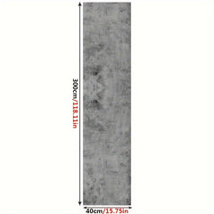 Gray Cement Self-adhesive Floor Stickers - Non-slip & Waterproof